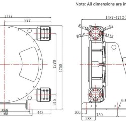 Industrial hose pump JXHIN-125-CI+Titanium-NBR-P, 66 m3/h, 22 kW, 16 bar, 380V