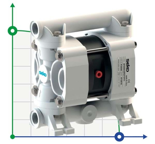 Pompe à membrane pneumatique SEKO Duotek AF30 POM