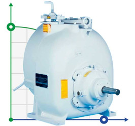 Self-priming sewage pump P-3, 35/107, 15 kW, without motor