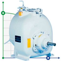 Self-priming sewage pump P-3, 35/107, 15 kW, without motor