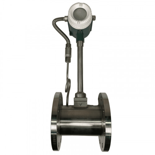 DN100 Вихревой счётчик пара из нержавеющей стали KLUGB PN16 RF DIN фланец  0.5-7.5 t/h <1,6 МПа, <250°C, 4-20mA, ExdIIBT6