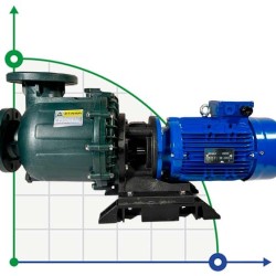 Насос химический для натриевой селитры QHB-750102 PVDF, 1300L/min, 26,5m, 380V, центробежный самовсасывающий