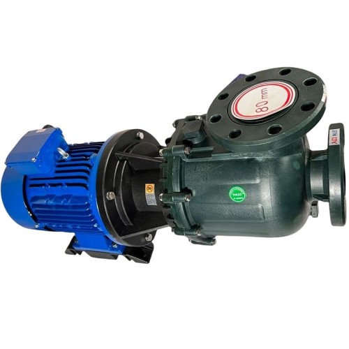 Pompe chimique pour nitrate de sodium QHB-750102 PVDF, 1300L/min, 26,5m, 380V, centrifuge auto-amorçante