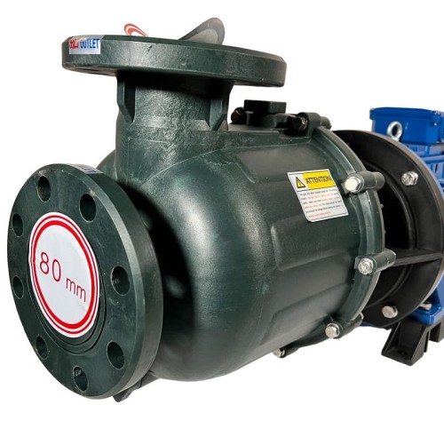 Pompe chimique pour nitrate de sodium QHB-750102 PVDF, 1300L/min, 26,5m, 380V, centrifuge auto-amorçante