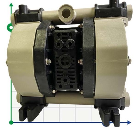 Pompe pneumatique à membrane PHOENIX 65-PP 1/2, P65-PHTTPTPT