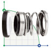 Uszczelnienie mechaniczne do pomp R-156 15, CAR/CER, EPDM, 304