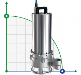 Stainless steel sewage pump AIZL-S150, 27/19.5, 1.5 kW, 220V, 2800 rpm