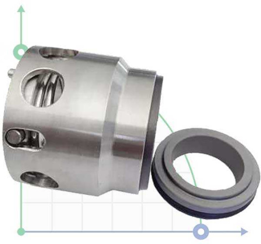 Garniture mécanique Lowara R-LWR 22, SIC/TC, VITON, 316