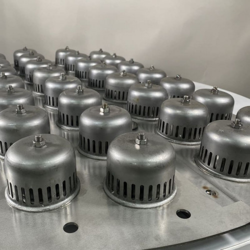 Элемент колпачковой тарелки 1000 мм из нержавеющей стали AISI 304 для ректификационной, дистилляционной колонны