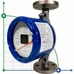 DN15 Edelstahl-Durchflussmesser Rotameter KLZZ PN6 (flüssiges Alkoholgemisch C2H5OH 96%), 11-110 l/h, 4-20mA, Ex