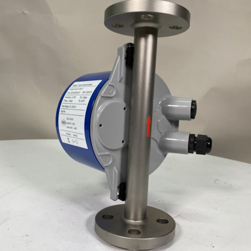 DN15 Расходомер ротаметр из нержавеющей стали KLZZ PN6 (liquid alcohol mixture C2H5OH 96%), 11-110 l/h, 4-20mA, Ex