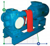 Gear pump for viscous products EMSE EDP 1100, DN150, 100 m3/h, 4 bar, 37 kW, 1000 rpm, carbon steel, Ex, PLAN 01 API SEAL