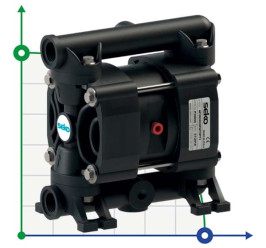 Pompe à membrane pneumatique SEKO Duotek AF30 PVDF