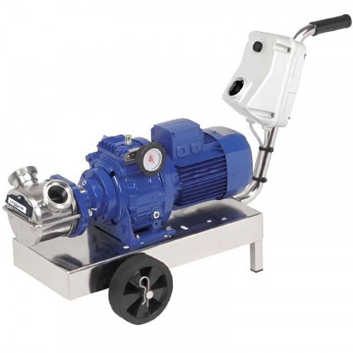 Impeller pump LIVERANI VA MINOR 40 NR TF 1.5 kW, 175-900 rpm, 380V with variator, with trolley with CE control panel, dry-running protection