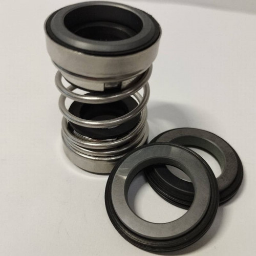 Sello mecánico doble para eje de bomba R-208 14, SIC/SIC/SIC/SIC, NBR, 304