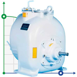 Self-priming wastewater pump P-6, 33/330, 30 kW, without motor