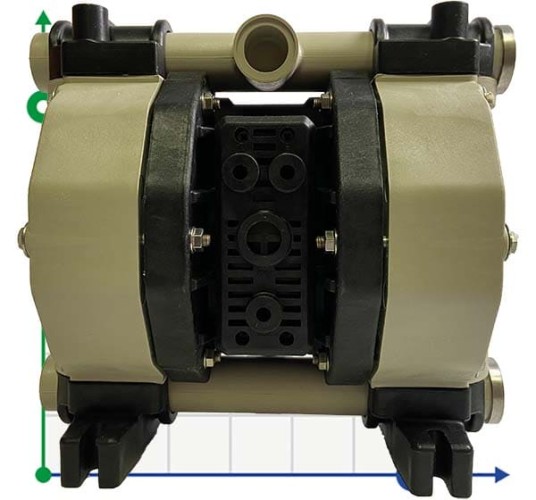 Bomba neumática de membrana PHOENIX 100-PP 3/4, P100-PHTTPTT