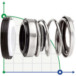 Uszczelnienie mechaniczne do pomp R-156 16, CAR/CER, EPDM, 304