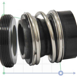 Mechanical shaft seal R-MG12 33, SIC/SIC, VITON, 304, G6