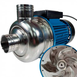 Pompe pour le pompage de kvas, jus, bière, lait TS200, 1,5 kW, AISI 304, 220 V/50 Hz, 2 900 tr/min avec roue ouverte