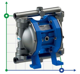 Pompe à membrane pneumatique SEKO Duotek AF50 AISI316