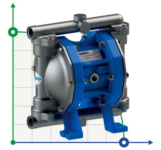 Пневматичний мембранний насос SEKO Duotek AF50 AISI316