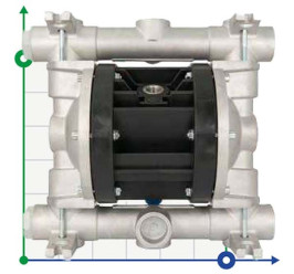 Пневматический мембранный насос BOXER 90 ALU IB90-ALHTAAT--