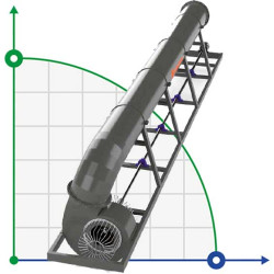 Veneroni ABN 40, 1440 m3/h Kreiselpumpe mit Rahmen