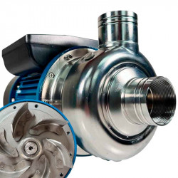 Насос для пивного сусла с солодом TS300, 2,2 кВт, AISI 304, 220В/50Гц, 2900 об/мин с открытым рабочим колесом