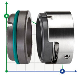 Uszczelnienie pompy R-M7N 70, SIC/SIC, VITON, 316, G9