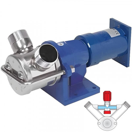 Импеллерный насос для перекачки крахмала LIVERANI MID MINOR 40 +BY-PASS NR 175-900 об/мин под гидравлический двигатель