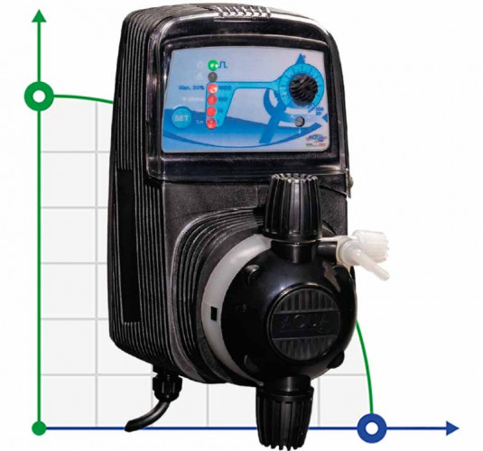 Bomba dosificadora para desinfección de agua PDE HC151+ PI-MA M60 240V PVC-CE-VT (SA), 1-10 l/h, 7-1 bar