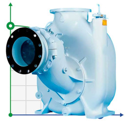 Self-priming pump for slag transportation P-10, 40/770, 75 kW, without motor