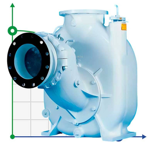 Self-priming pump for slag transportation P-10, 40/770, 75 kW, without motor