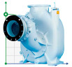 Self-priming pump for slag transportation P-10, 40/770, 75 kW, without motor