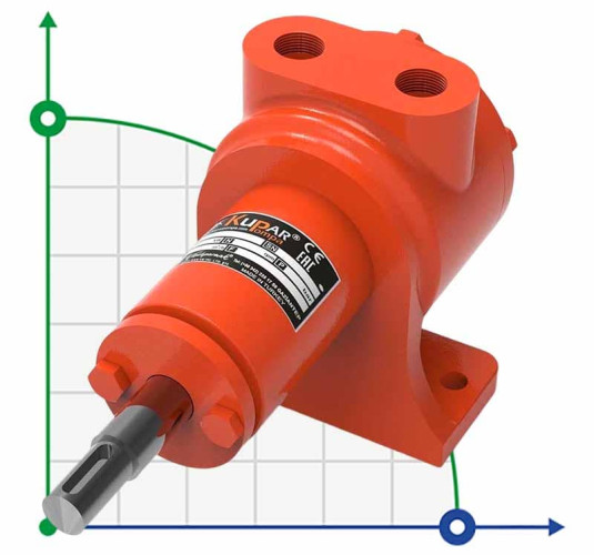 Pompa zębata Kupar KIP 1/2 cala do oleju, 0,1-1,5 m3/h