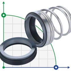 Механическое уплотнение R-MG912 80, CAR/CER, VITON, 304, G60