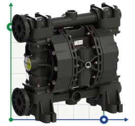 Pneumatic Membrane Pump PHOENIX P500 PVDF ATEX