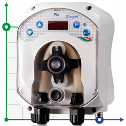 Pompe doseuse péristaltique AQUA PDP SIMPOOL RX 03-01 - 230V - SANTOPRENE - COMPLETE BLANCHE