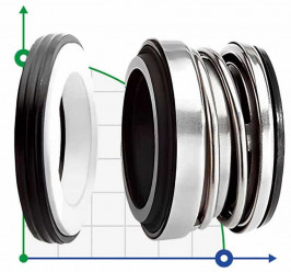 Uszczelnienie pompy R-104 25, SIC/SIC, VITON, 304