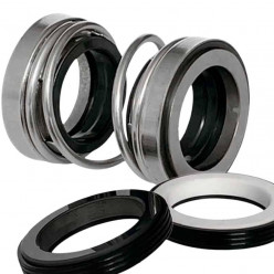 Sello mecánico doble para eje de bomba R-208 16, CER/CAR/CER/CAR, EPDM, 304