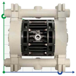 The pneumatic diaphragm pumps BOXER 150 PP IB150-P-HTTPT--