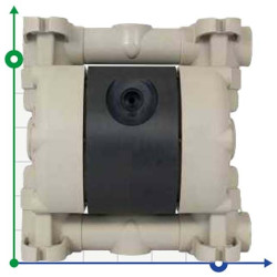 Pneumatic diaphragm pump MICROBOXER PP IMICR-P-HTTPT--