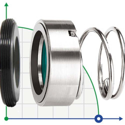 Sellos de bomba R-120P 20, SIC/SIC, VITON, 304