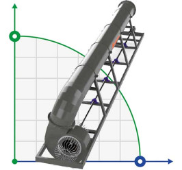 Veneroni ABN 60, 2790 m3/h centrifugal pump with frame