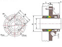 Joint cartouche R-CSM 2, SIC/SIC, VITON, 304