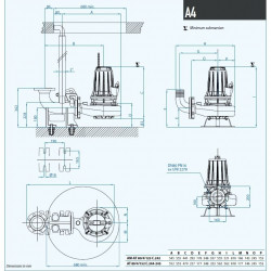 Submersible pump Dreno AM-EX 80/4/125 C.242 with single channel open impeller