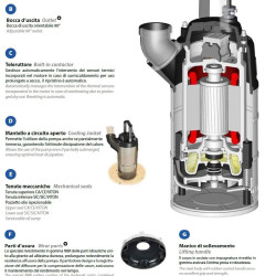 Dreno Kappa K075.2.50 m drainage pump with Switch