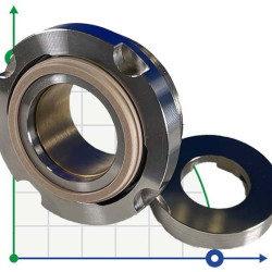 Sello mecánico Cryostar R- MFLC12 27,5, PPCF/TC, VITON, 316