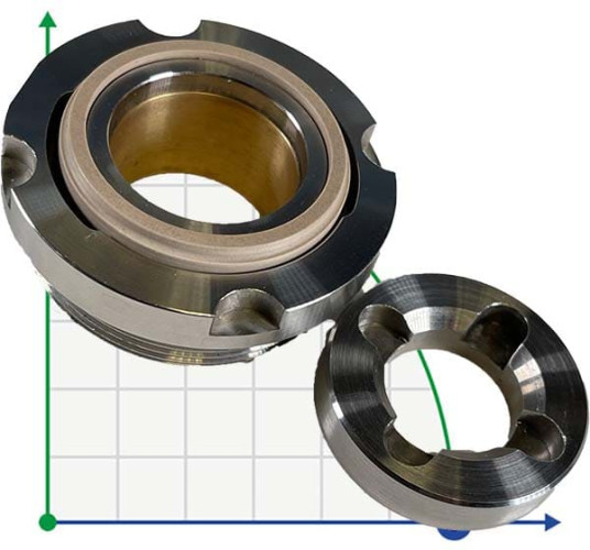 Sello mecánico Cryostar R- MFLC12 27,5, PPCF/TC, VITON, 316